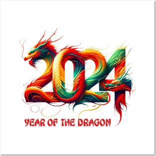 Chinese New Year of Dragon 2024 Dragon Tshirt Year Dragon Shirt Chinese New Year 2024 Youth Year of Dragon Tee Lunar New Year Zodiac 2024 T-Shirt Posters and Art